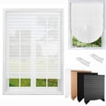 thumbnail image 1 of No Tools Original Light Filtering Pleated Paper Shade White, 35 in x 70.8 in, 1 of 10