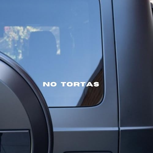 No Tortas Funny Spanish Slang Vinyl Decal Bumper Sticker for Cars, Trucks, Laptops, Water