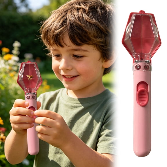 No-Touch Bug Catcher Viewer with 6x Magnification Catch & Release Insect Observation Cage for Outdoor Nature Exploration Educational Science