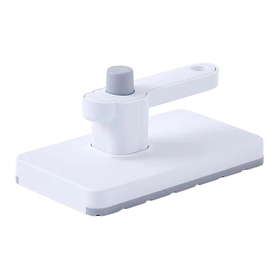 No-Touch Snap Grip Mini Mop, 5.9" Handheld Clamp Cleaning Tool with Quick Change Button for Cloths Towels Wipes, Multi-Surface Cleaner for Glass Desktop Floor and Home Surfaces, White