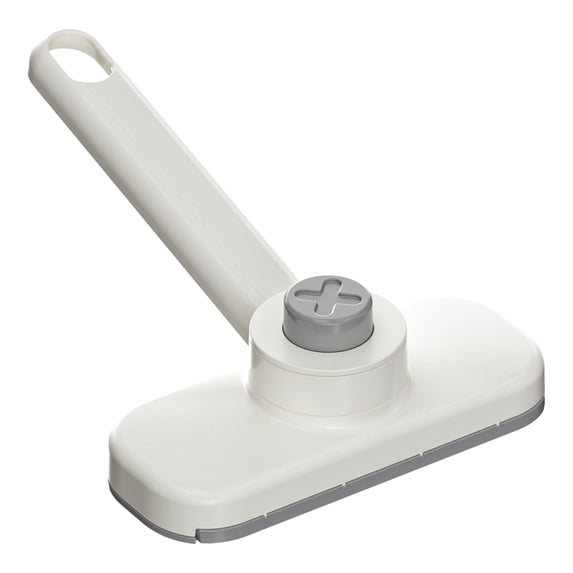 No-Touch Snap Grip Mini Mop - Mini Cleaning Mop Kit, One Press Disposable Wipe Holder, Compact Multi-Surface Cleaning Tool for Countertop, Bathroom, Glass & Table, 360 Degree Rotatable,Grey