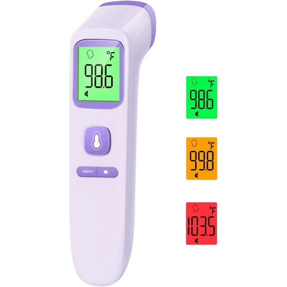 No-Touch Thermometer for Adults and Kids, Digital Accurate Baby Thermometer with Fever Alarm, 1 Second Fast Result, FSA HSA Eligible, Easy to use, 2 in 1 Mode Health Care Thermometer