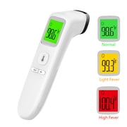 No-Touch Thermometer for Adults and Kids, Digital Accurate Baby Thermometer with Fever Alarm, 1 Second Fast Result, FSA HSA Eligible, Easy to use, 2 in 1 Mode Health Care Thermometer - White