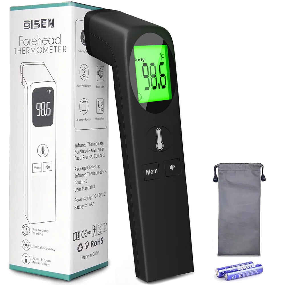 DISEN No-Touch Thermometer for Adults and Kids,Digital Baby Thermometer with Fever Alarm, Forehead Thermometer & Digital Infrared Thermometer for Fever 1 Second Result, Accurate & Easy to Use