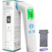 No-Touch Thermometer for Adults,Digital Thermometer with Fever Alarm, Forehead Thermometer & Digital Infrared Thermometer for Fever 1 Second Result, Accurate & Easy to Use
