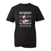 No Touchy My Presents Christmas T-Shirt, Funny Animal Ugly Merry Xmas Unisex Top