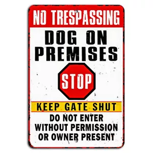 "Achtung Hund" Aluminiumschild - No Trespassing Schild, Reflektierend & Wetterfest Für Zaun Und Garten