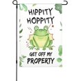 thumbnail image 1 of No Trespassing Flag,Hippity Hoppity Get Off My Property Garden Flag Vertical Double Sided House Yard Flags Banners for Patio Lawn Outside Home Decor, 1 of 5