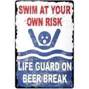 No Trespassing Sign Private Property Keep Out Warning Metal Sign, Retro Safety Tin Signs for Outdoors Use, Yard, Farm, Fence, Home