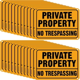 No Trespassing Private Property Sign, Protected by Video 