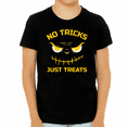 thumbnail image 1 of No Tricks Just Treats Pumpkin Shirt Boys Halloween Shirt Kids Halloween Shirt Halloween Shirts for Kids, 1 of 6