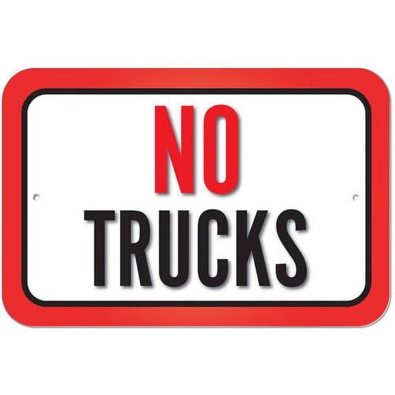 No Trucks Sign