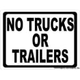 thumbnail image 1 of No Trucks or Trailers Sign, 1 of 1
