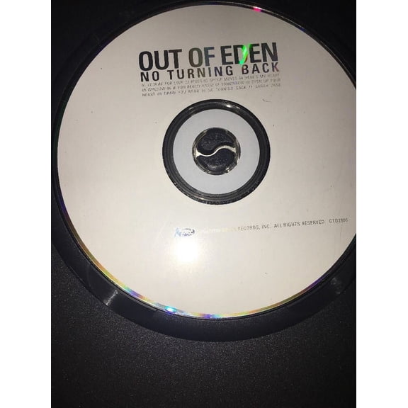 No Turning Back by Out of Eden (CD, Jun-1999, Gotee) NO ORIGINAL CASE