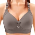 thumbnail image 1 of No Underwire Bras for Women Comfortable Plus Size Push-up Breathable Daily Bras, Coffee 50D, 1 of 7