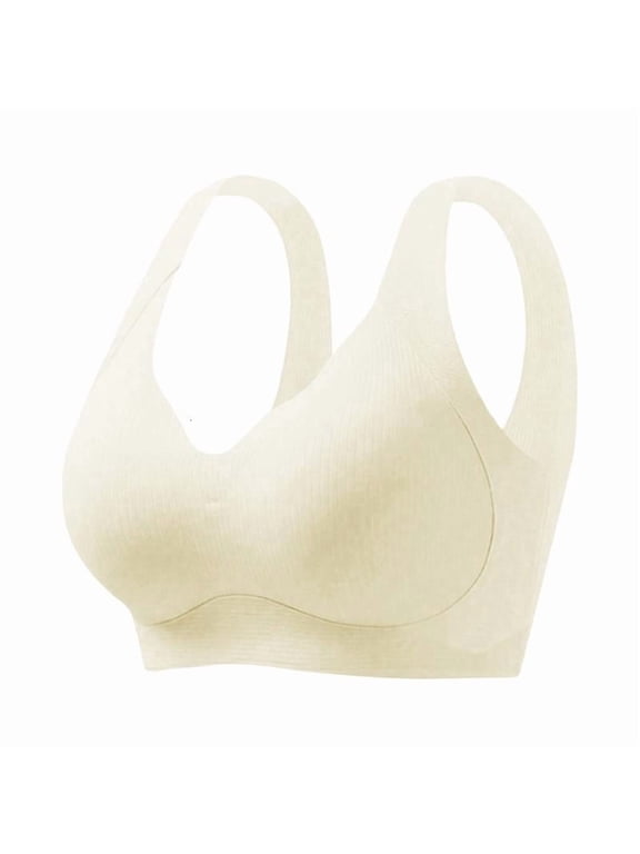 No Underwire Push Up Bra wirefree pull on bra with full coverage support