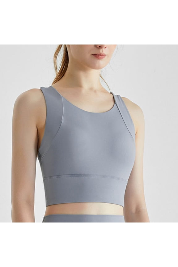 No Underwire Seamless Comfort Bras for Women Yoga High Impact Sports Bra Yoga Longline Full Coverage Bras