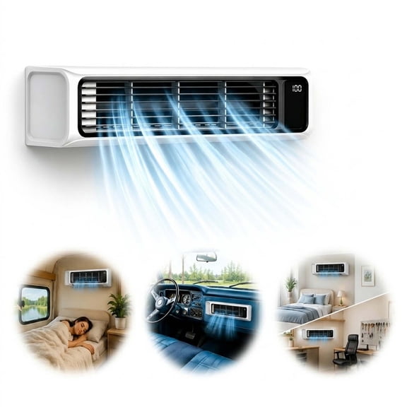 No Vent Portable Air Conditioners, Portable AC for Cars Without AC, No Hose Direct Cooling Fan, Perfect for RV, Office & Bedroom