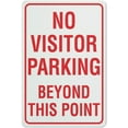 thumbnail image 1 of No Visitor Parking Beyond This Point Sign 12X8 Inch Tin Sign Great For Garden And Yard Wall Decor, 1 of 5