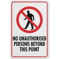 thumbnail image 1 of No Visitor Parking Beyond This Point Sign 12X8 Inch Tin Sign Great For Garden And Yard Wall Decor, 1 of 5
