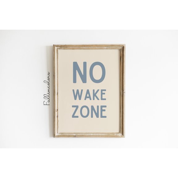 No Wake Zone Lake House Boating Sign Boat Nautical Beige Quote Lake Rules Sign Dock Poster , Poster Print Only