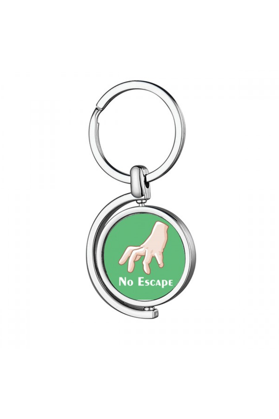 No Way Out Catch Seize Capture Gesture Rotating Keychain Metal Keyring Holder