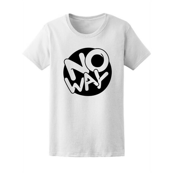 No Way Retro Circle Graphic, Female Large