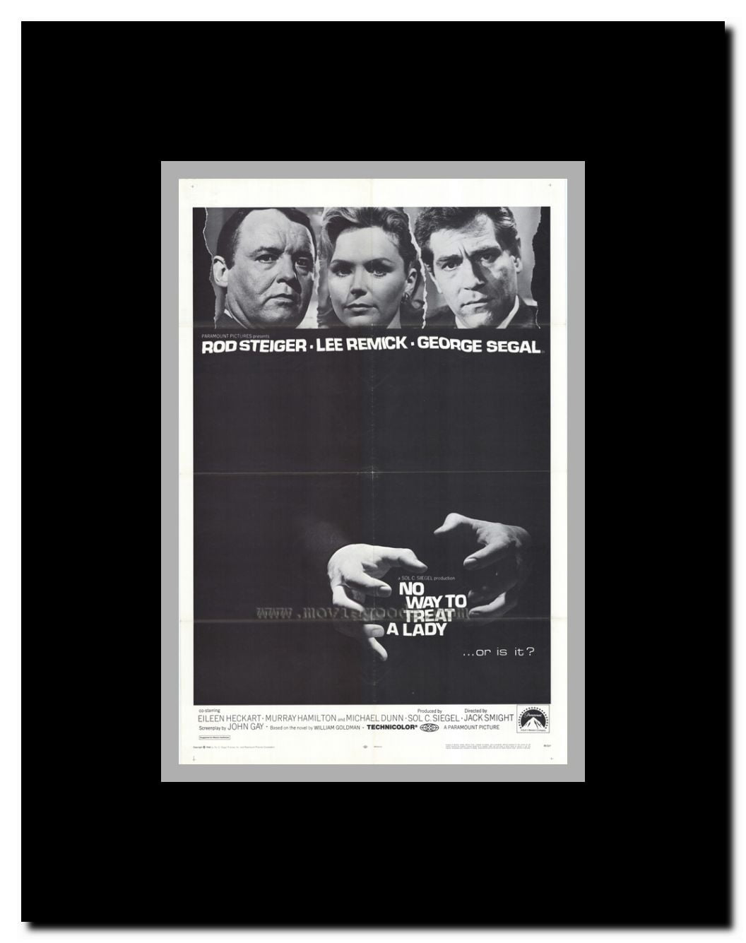 No Way to Treat a Lady Framed Movie Poster