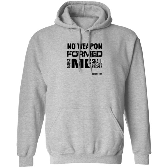 No Weapon Formed Against Me Men’s Pullover Hoodie