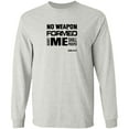 thumbnail image 1 of No Weapon Formed Against Me Shall Prosper Men’s LS Tee, 1 of 8