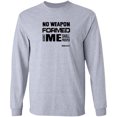 thumbnail image 1 of No Weapon Formed Against Me Shall Prosper Men’s LS Tee, 1 of 9