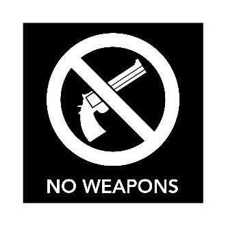 No Weapons Signs