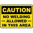 thumbnail image 1 of No Welding Allowed In This Area Sign Caution Signs Construction Metal Tin \8 x 12 Inch for Home or Work, 1 of 4