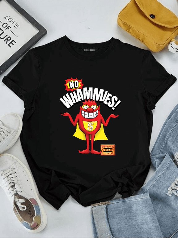 No Whammies Press Your Luck Funny Vintage Game Show Novelty Unisex T-Shirt, S-5XL