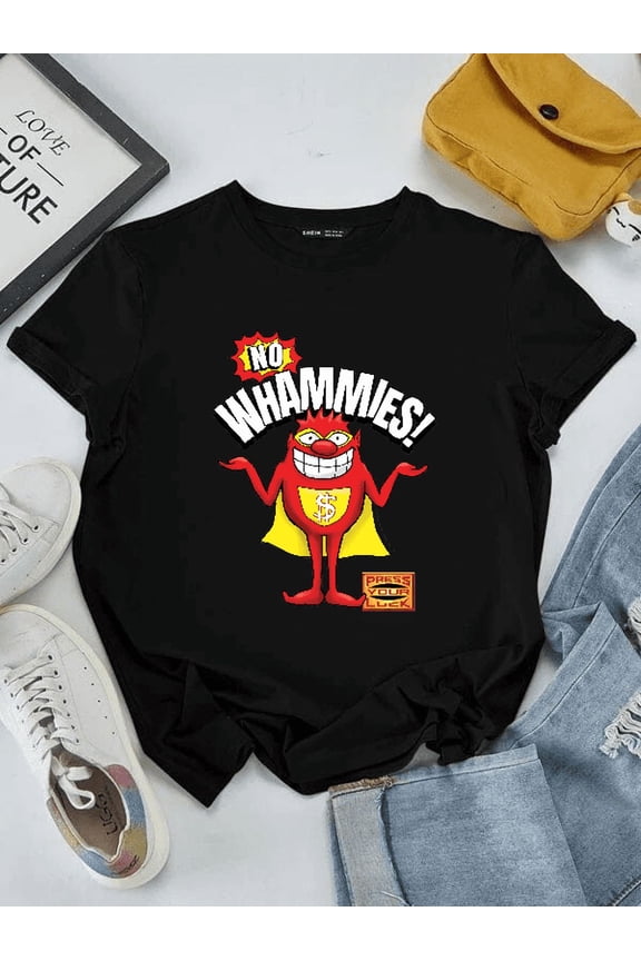 No Whammies Press Your Luck Funny Vintage Game Show Novelty Unisex T-Shirt, S-5XL