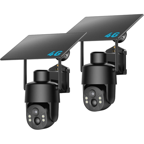 No WiFi Camera with -in 4G LTE SIM Card, Live View, 360? Panoramic View, Color Night Vision, , Solar , Cellular Camera for Remote/Off-Grid Area