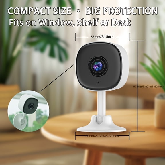 No-WiFi camera with AP hotspot, 128GB card support and loop recording. Motion detection & night vision, free cloud storage for home security.