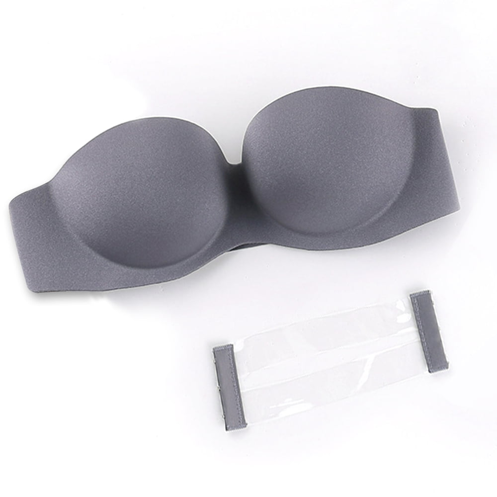 No-Wire Strapless Bra, Strapless Bras for Women Wireless Bra Without Straps  Comfortable Lightly Padded Bra Bralette Backless Breasts Padded Naturally  Nude 
