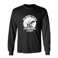 thumbnail image 1 of No Work Today Sarcastic Humor Novelty Men's Long Sleeve Shirts, 1 of 3