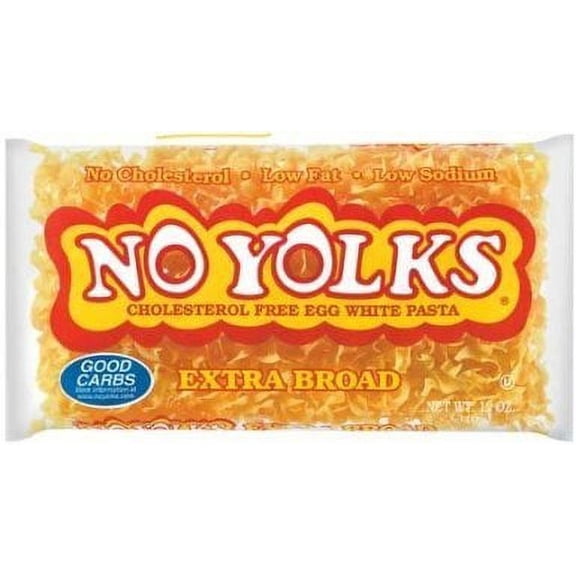 No Yolks Egg White Pasta Extra Broad 12 Oz -2 Bags