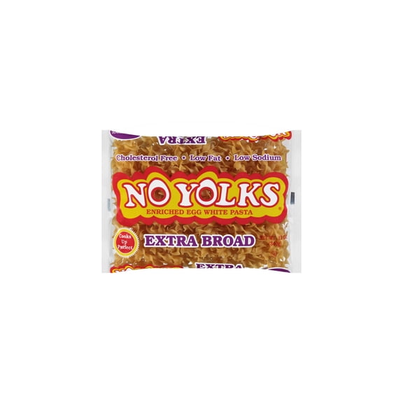 No Yolks Extra Broad Noodles 340 g (Pack of 32)