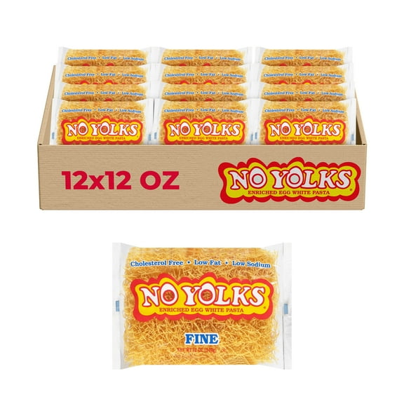 No Yolks Fine Noodle Pasta (12-Pack, 12 oz)