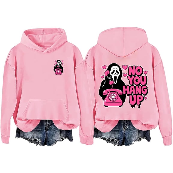 No You Hang Up Sweatshirt No You Hang Up Ghostface Hoodie Funny Halloween Scream Hoodie