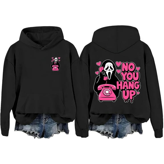 No You Hang Up Sweatshirt No You Hang Up Ghostface Hoodie Funny Halloween Scream Hoodie