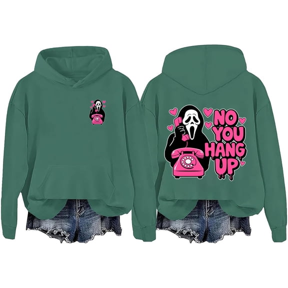 No You Hang Up Sweatshirt No You Hang Up Ghostface Hoodie Funny Halloween Scream Hoodie