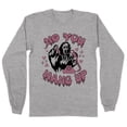thumbnail image 1 of No You Hang up Ghost Long Sleeve Shirt Unisex Small Grey, 1 of 5