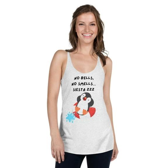 No bells, no smells… Siestas - Women's Racerback Tank (XL)