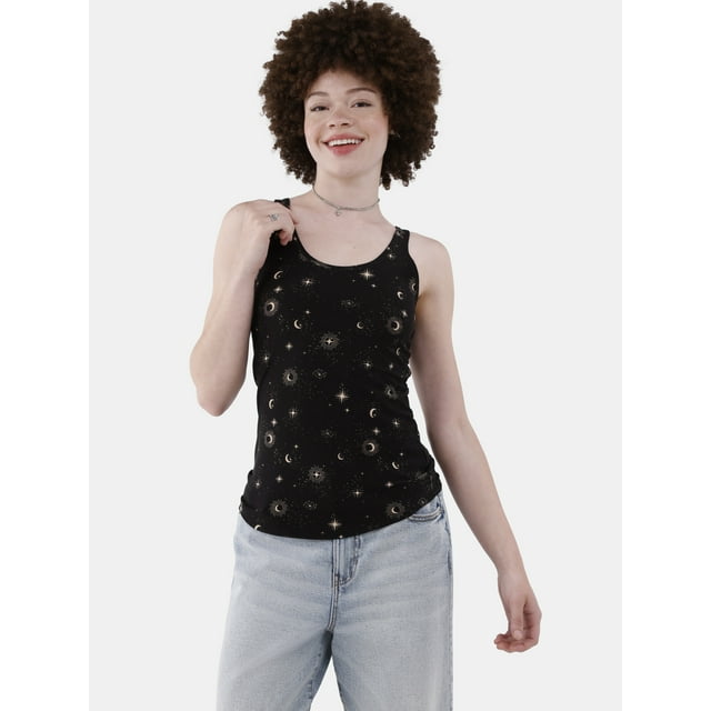 No Boundaries Scoop Neck Tank Top, Women’s