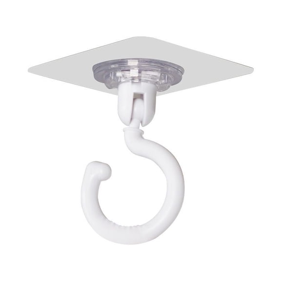No-drill rotating hooks for cabinets, ceiling mosquito nets, S-hooks, multi-purpose hanging hooks, two-pack