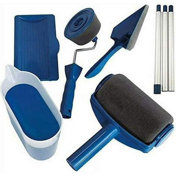 No-drip paint roller, refillable, extendable wand